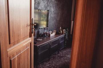 Фото номера Двухместный номер с 1 кроватью и общей ванной комнатой Отель Vanaga Ligzda г. Балтэзерс 19